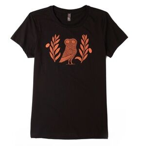 Athena Owl Fitted T-shirt
